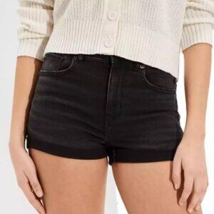 AE Ne(x)t Level Super High-Waisted Denim Short Short Black 2